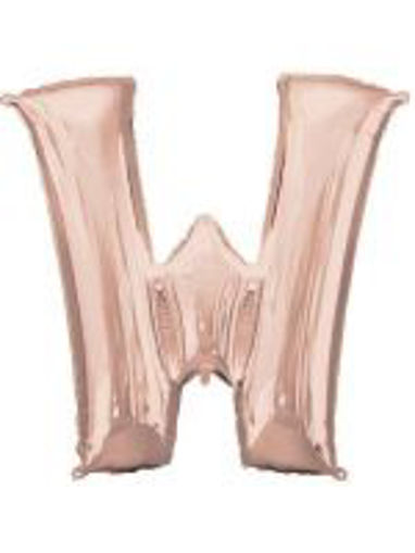 Picture of ROSE GOLD LETTER W FOIL BALLOON
